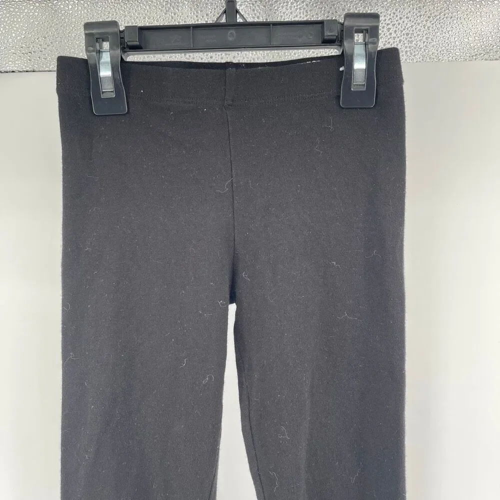Wonder Nation Black Everyday Cotton Stretch Leggings Girls 6/6X_4